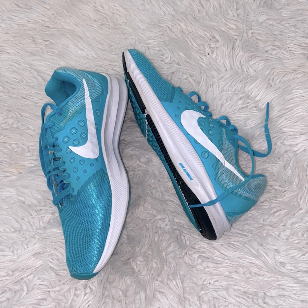 Turquoise aqua blue Nike’s